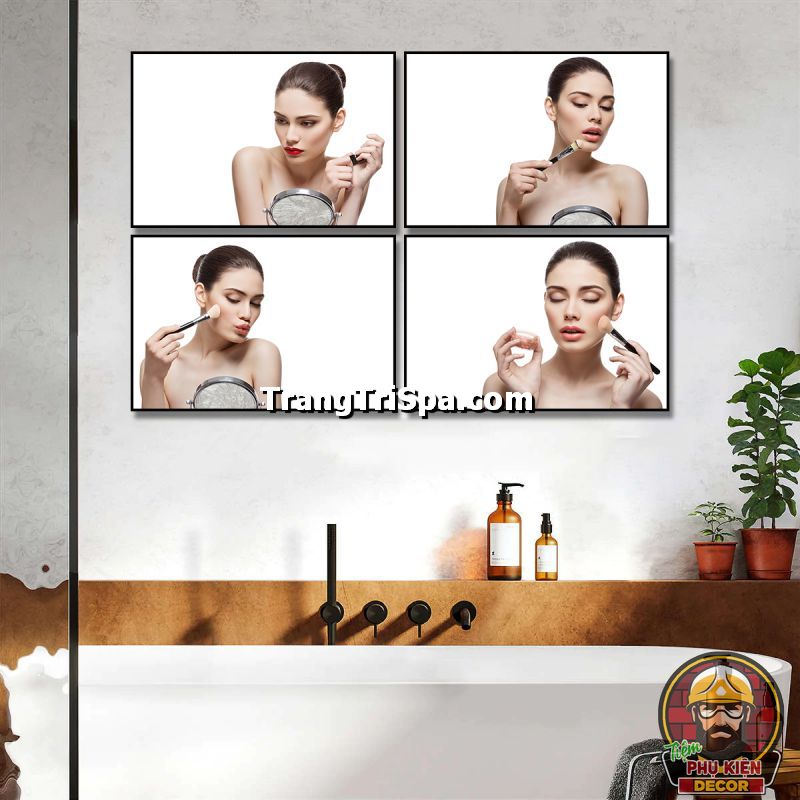 Sử dụng tranh dụng cụ makeup treo tường biến tấu trở nên đẹp mắt hơn, sáng tạo và độc đáo hơn Sử dụng tranh dụng cụ makeup treo tường biến tấu trở nên đẹp mắt hơn, sáng tạo và độc đáo hơn