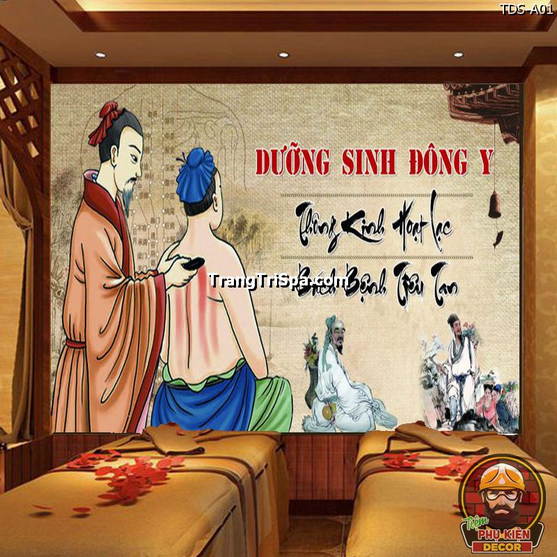 Mẫu tranh cho Phòng Dưởng sinh Đông Y, dán tường trang trí Spa Trung Hoa cổ truyền Mẫu tranh cho Phòng Dưởng sinh Đông Y, dán tường trang trí Spa Trung Hoa cổ truyền