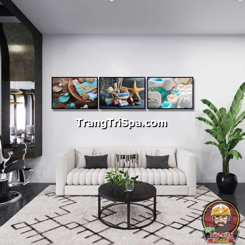 Mẫu tranh trang trí phòng spa phong cách tối giản hoa văn Minimalism  Mẫu tranh trang trí phòng spa phong cách tối giản hoa văn Minimalism