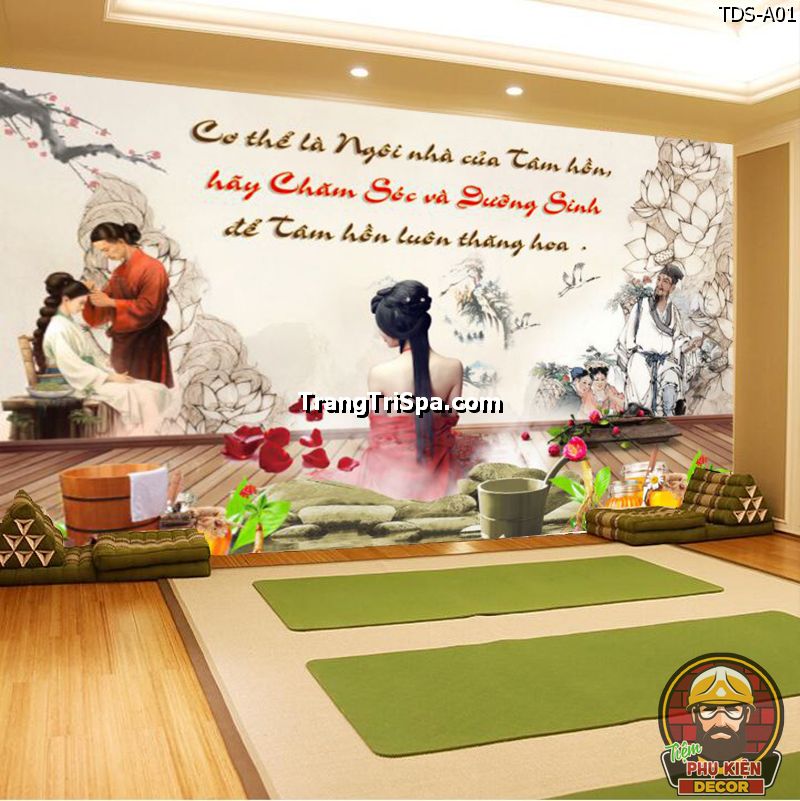 Mẫu tranh trang trí Spa Dưỡng sinh đông y Nghệ thuật được Spa lựa chọn Mẫu tranh trang trí Spa Dưỡng sinh đông y Nghệ thuật được Spa lựa chọn