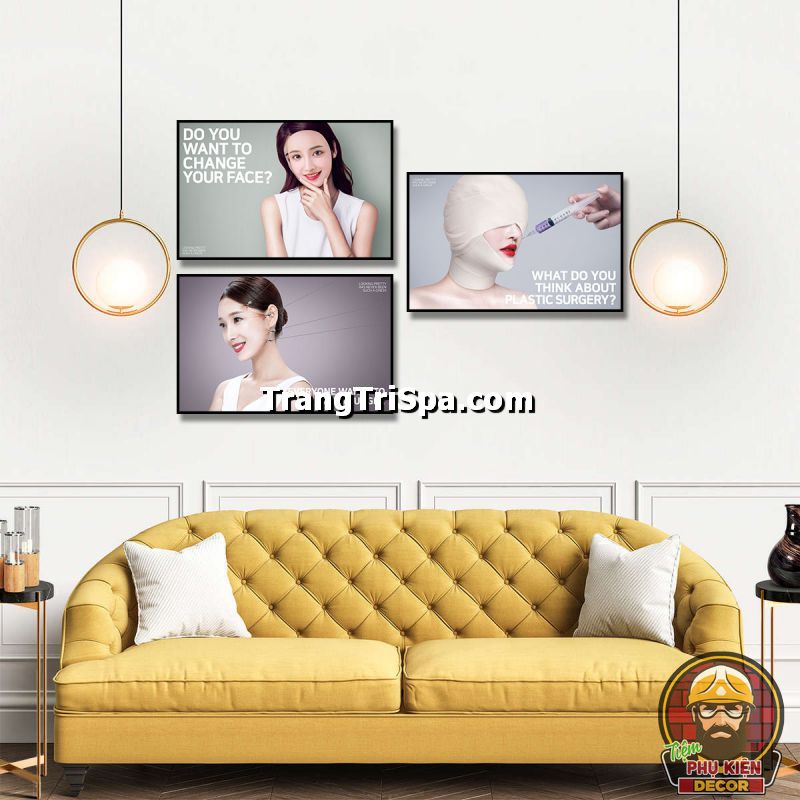 Sử dụng tranh trang trí thẩm mỹ viện tạo không gian thoáng đãng và rộng rãi Sử dụng tranh trang trí thẩm mỹ viện tạo không gian thoáng đãng và rộng rãi