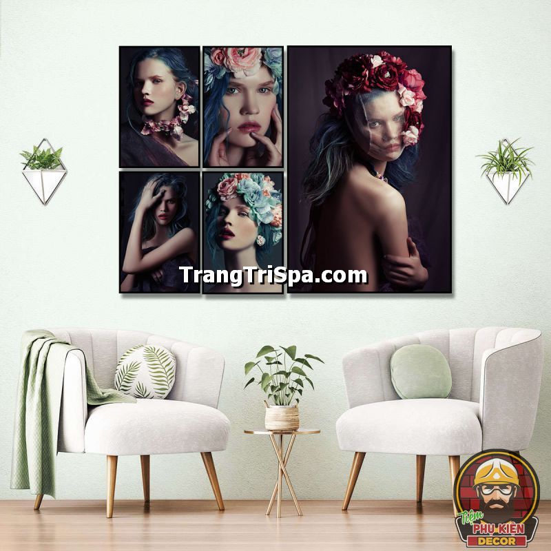 Mẫu tranh trang trí tiệm makeup phong cách tối giản nhưng đầy sự tinh tế Mẫu tranh trang trí tiệm makeup phong cách tối giản nhưng đầy sự tinh tế