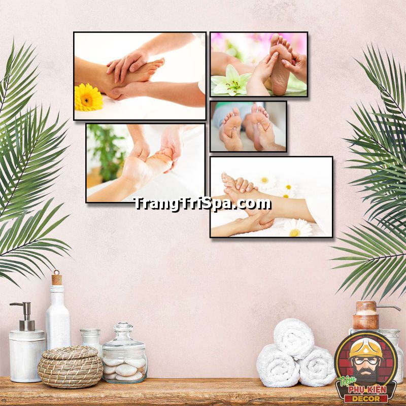 Bộ tranh trang trí tiệm massage phong cách hiện đại mang đến sự sang trọng cho không gian  Bộ tranh trang trí tiệm massage phong cách hiện đại mang đến sự sang trọng cho không gian