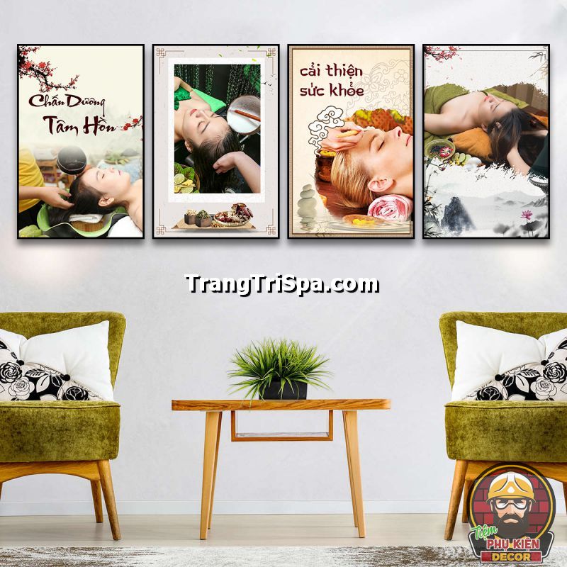 Tranh treo các bước gội đầu dưỡng sinh trang trí tiệm làm nổi bật được dịch vụ đang cung cấp Tranh treo các bước gội đầu dưỡng sinh trang trí tiệm làm nổi bật được dịch vụ đang cung cấp