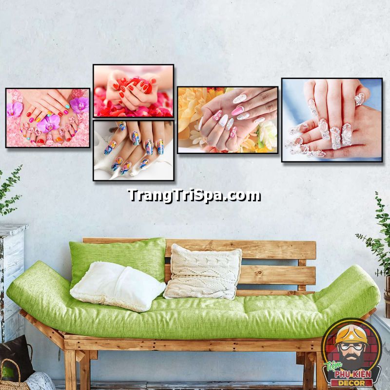 Tổng hợp tranh treo cửa hàng nail phong cách tropical Tổng hợp tranh treo cửa hàng nail phong cách tropical