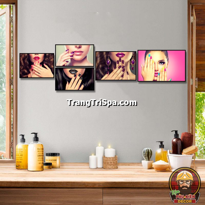 Tổng hợp tranh treo cửa hàng nail phong cách tropical Tổng hợp tranh treo cửa hàng nail phong cách tropical