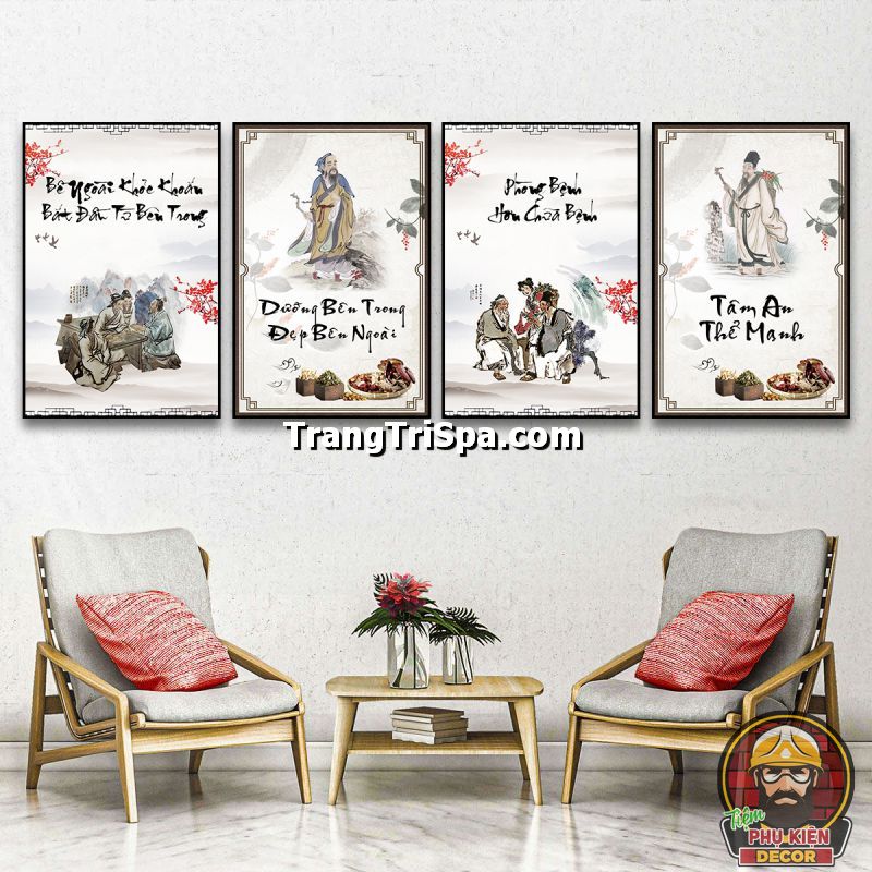 Mẫu tranh treo tường trang trí y học Trung Hoa toát lên vẻ đẹp tinh tế, nhẹ nhàng Mẫu tranh treo tường trang trí y học Trung Hoa toát lên vẻ đẹp tinh tế, nhẹ nhàng