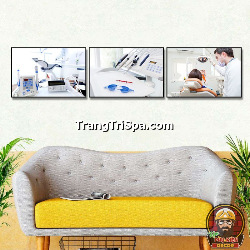 Tranh treo tường cơ sở chăm sóc răng miệng chủ đề nha khoa đặc săc, tạo cảm giác thân thiện Tranh treo tường cơ sở chăm sóc răng miệng chủ đề nha khoa đặc săc, tạo cảm giác thân thiện