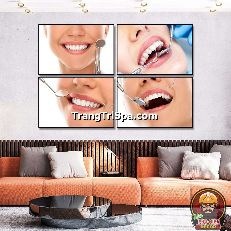 Trang trí tranh treo tường cơ sở chăm sóc răng miệng đẹp, hiện đại và sang trọng Trang trí tranh treo tường cơ sở chăm sóc răng miệng đẹp, hiện đại và sang trọng