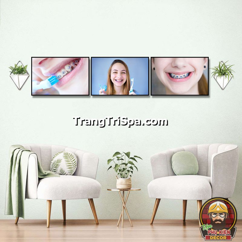 Hình ảnh tranh treo tường phòng khám răng, niềng răng tăng tính chuyên nghiệp cho phòng khám Hình ảnh tranh treo tường phòng khám răng, niềng răng tăng tính chuyên nghiệp cho phòng khám