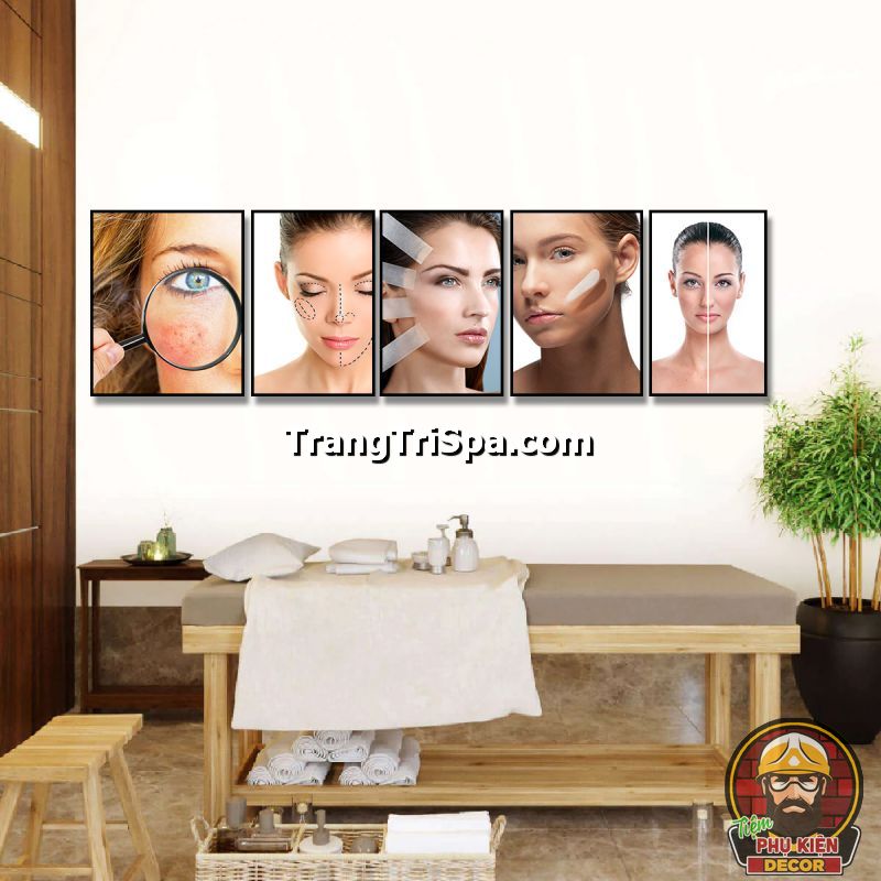 Tranh treo tường thẩm mỹ viện phong cách thiên nhiên mang lại cảm giác vừa gần gũi vừa mang lại phong thủy Tranh treo tường thẩm mỹ viện phong cách thiên nhiên mang lại cảm giác vừa gần gũi vừa mang lại phong thủy