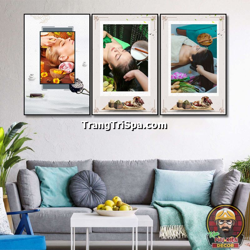 Hình ảnh tranh treo tường tiệm gội đầu dưỡng sinh tạo nên không gian ấn tượng với khách hàng Hình ảnh tranh treo tường tiệm gội đầu dưỡng sinh tạo nên không gian ấn tượng với khách hàng