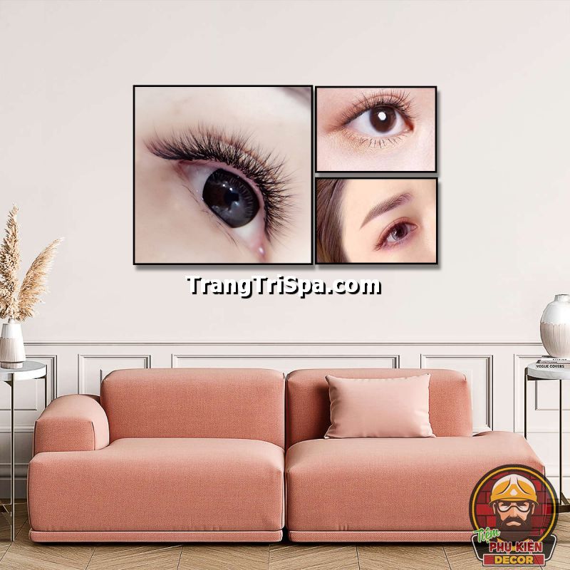 Sử dụng tranh treo tường tiệm nối mi độc đáo tăng tính thẩm mỹ cao Sử dụng tranh treo tường tiệm nối mi độc đáo tăng tính thẩm mỹ cao