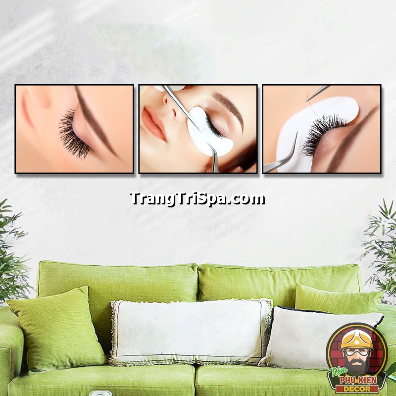 Sử dụng tranh treo tường tiệm nối mi độc đáo tăng tính thẩm mỹ cao Sử dụng tranh treo tường tiệm nối mi độc đáo tăng tính thẩm mỹ cao