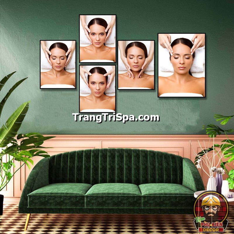Tranh treo tường trang trí chăm sóc da cho cô gái tạo cảm giác thư giãn, relax cho khách khi đến tiệm Tranh treo tường trang trí chăm sóc da cho cô gái tạo cảm giác thư giãn, relax cho khách khi đến tiệm