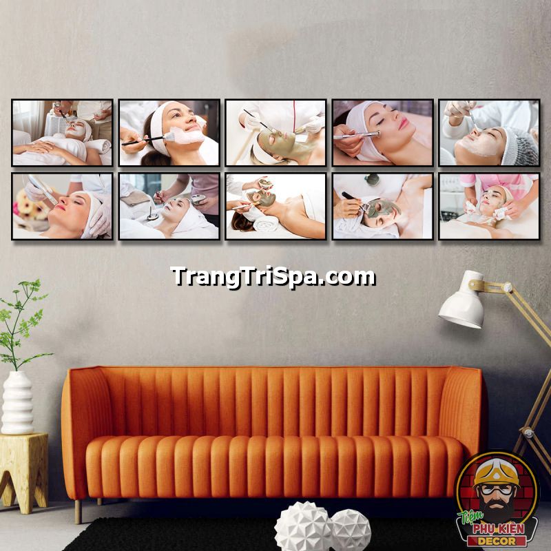 Mẫu tranh treo tường trang trí tiệm chăm sóc da chủ đề hiện đại Mẫu tranh treo tường trang trí tiệm chăm sóc da chủ đề hiện đại