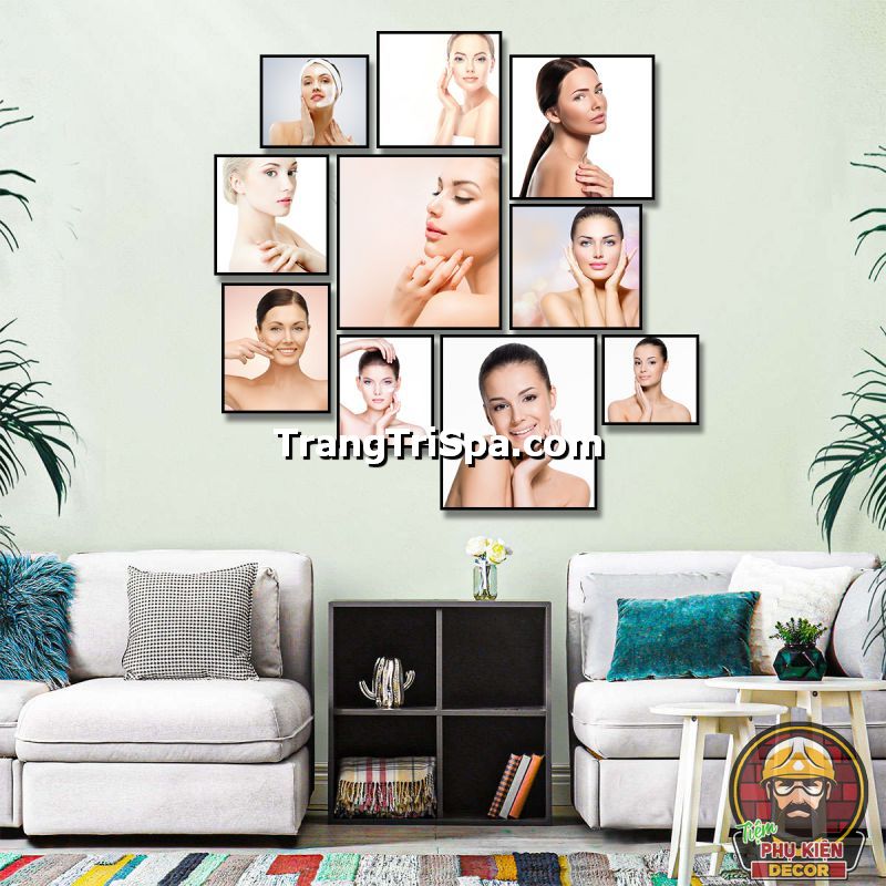 Mẫu tranh treo tường trang trí tiệm chăm sóc da chủ đề hiện đại Mẫu tranh treo tường trang trí tiệm chăm sóc da chủ đề hiện đại