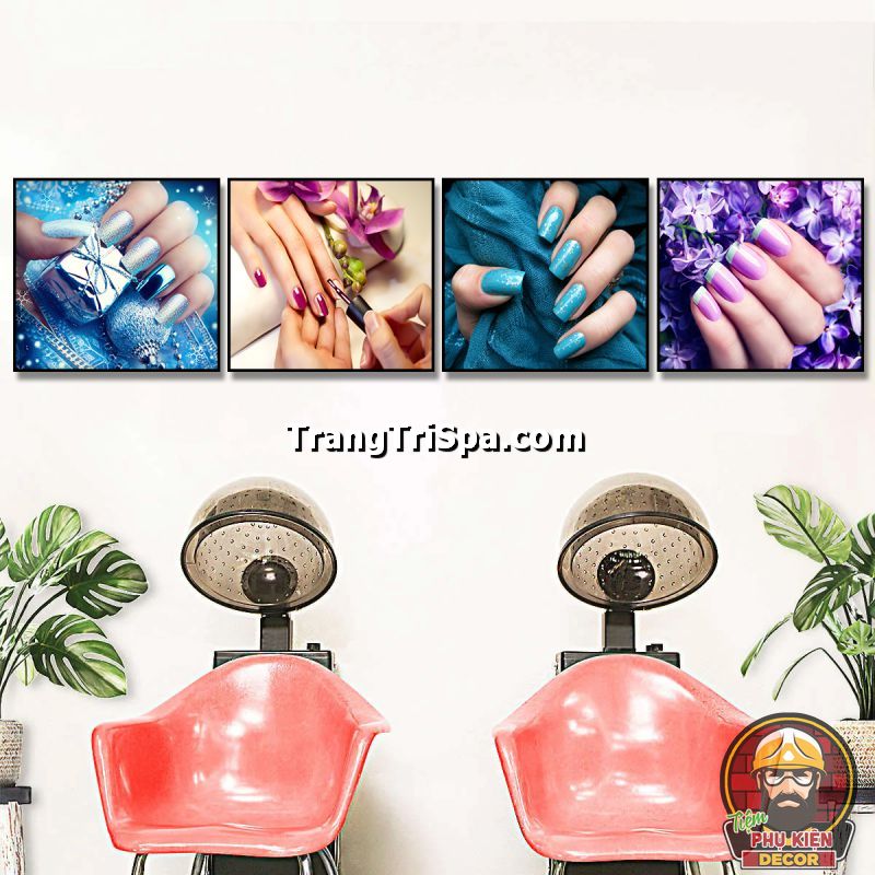 Mẫu tranh treo tường trang trí tiệm nail mang đến không gian nghệ thuật đầy sang trọng Mẫu tranh treo tường trang trí tiệm nail mang đến không gian nghệ thuật đầy sang trọng
