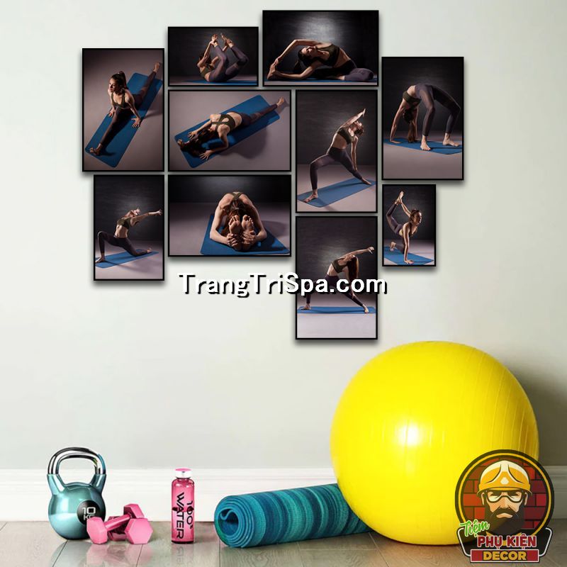 Những bức tranh treo tường phòng yoga thật tuyệt vời để mang đến không gian thư giãn và yên tĩnh cho các bạn thực hiện bài tập. Hãy để mỗi bức tranh mang đến một cảm giác khác nhau cho cuộc tập luyện của bạn.