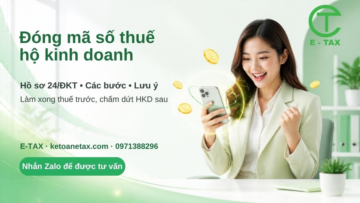 Hình minh họa thủ tục đóng mã số thuế hộ kinh doanh