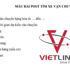 MẪU BÀI POST FACEBOOK TÌM XE VẬN CHUYỂN HÀNG