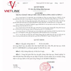 THỦ TỤC CÔNG BỐ HỢP QUY