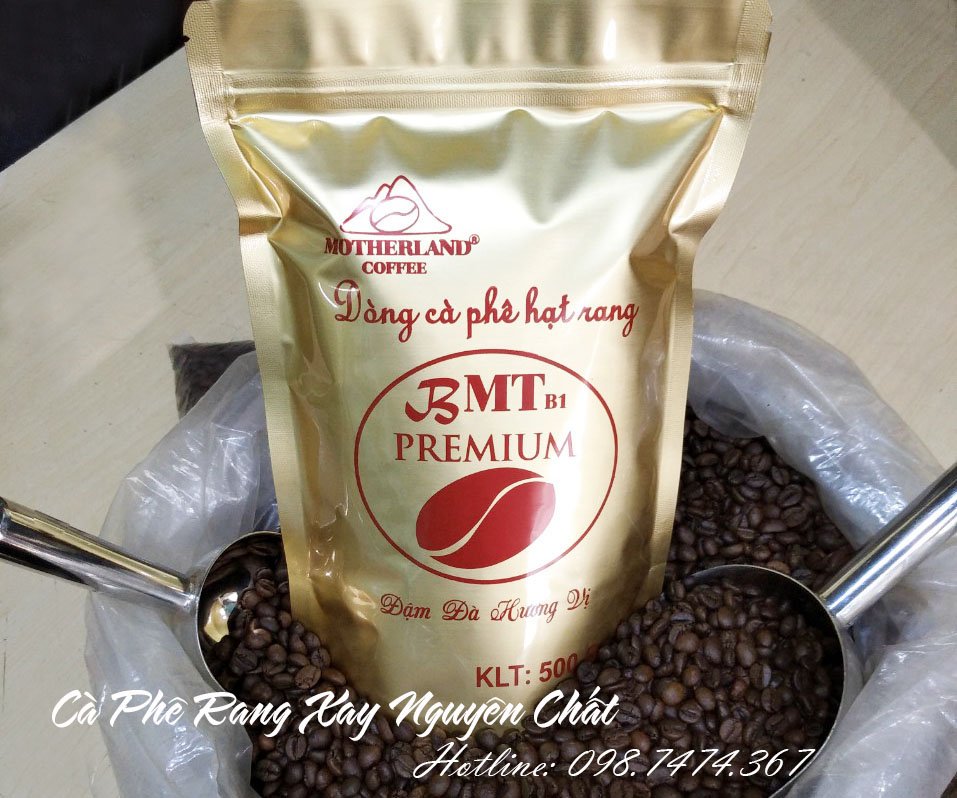 Cà phê rang xay pha phin Motherland Bmt gói 500g