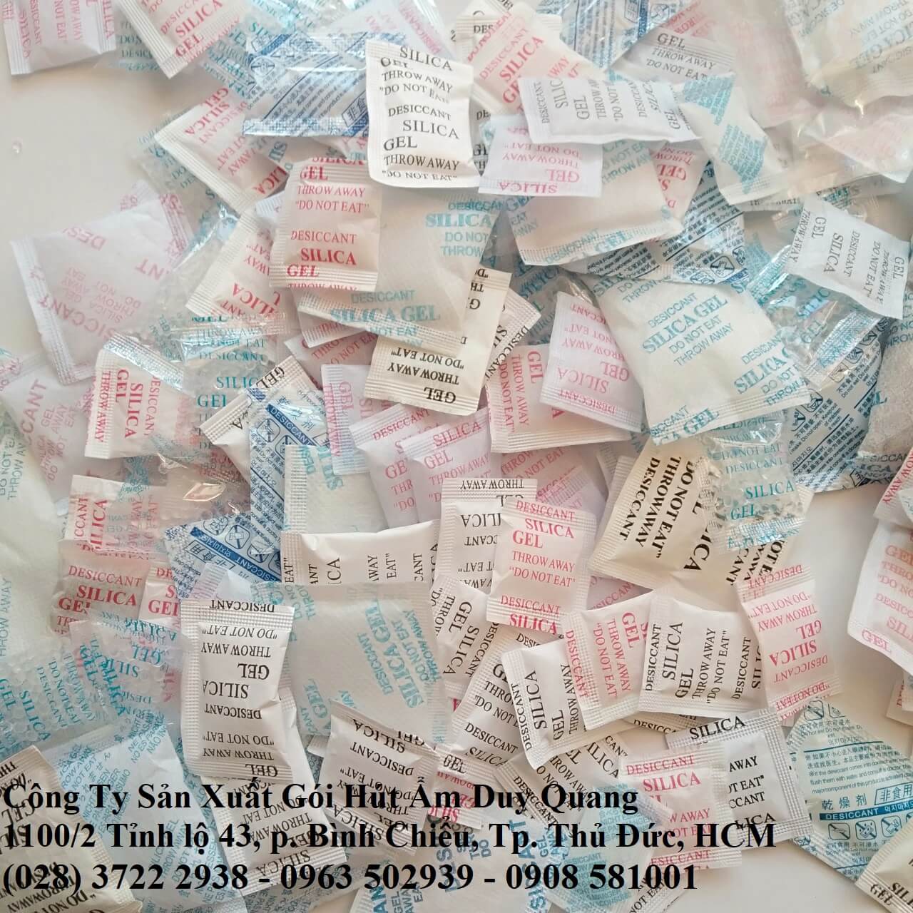 BÁN GÓI HÚT ẨM CHO NGÀNH MAY MẶC XUẤT KHẨU