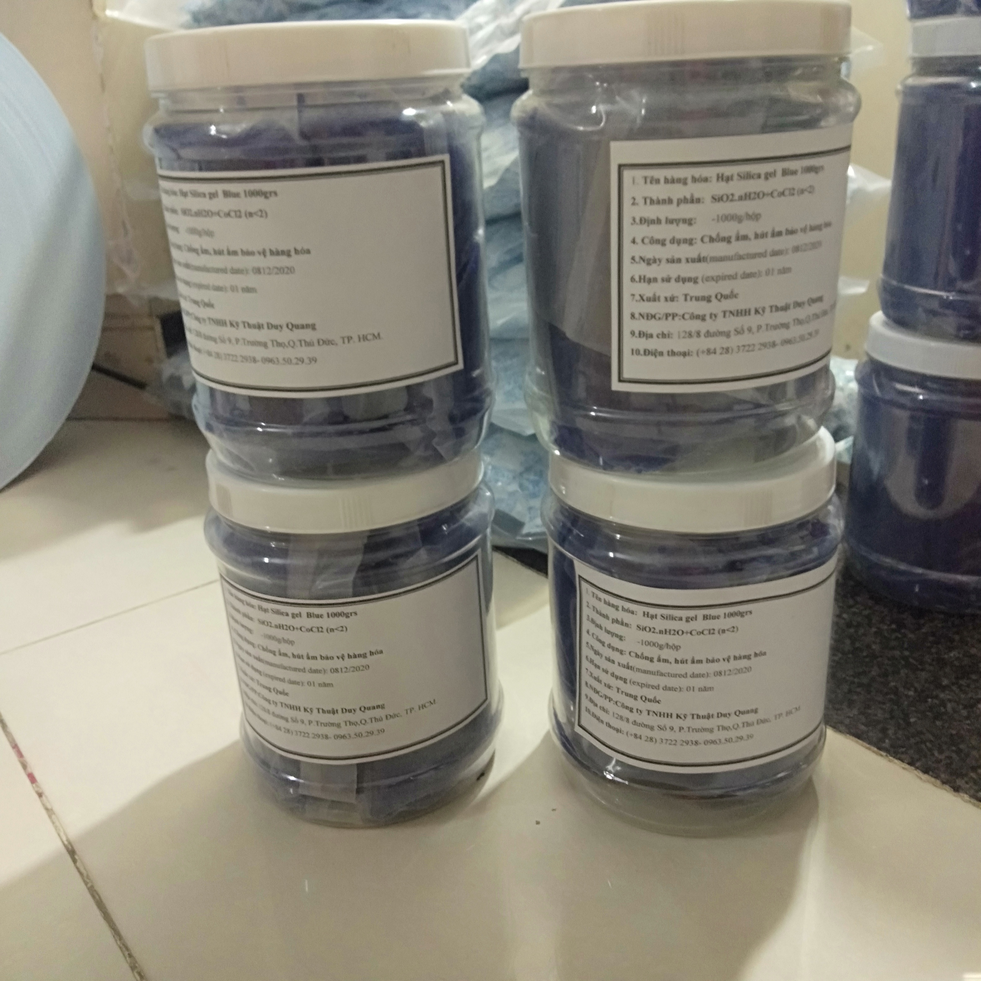 Hạt hút ẩm silicagel Xanh