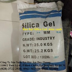 Hạt hút ẩm silicagel Xanh- bao 25kg