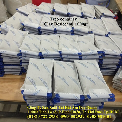 Hút ẩm container- Túi hút ẩm Clay - Dây hút ẩm 0.5kg, 1kg, 2kg