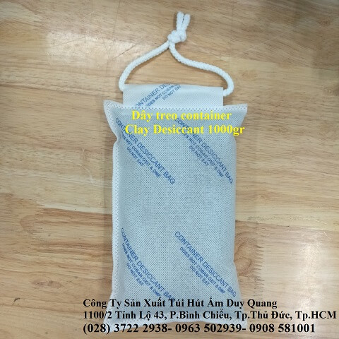 Hút ẩm container- Túi hút ẩm Clay - Dây hút ẩm 0.5kg, 1kg, 2kg