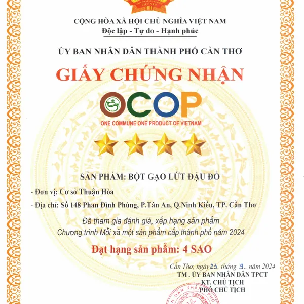 Bột gạo lứt đậu đỏ