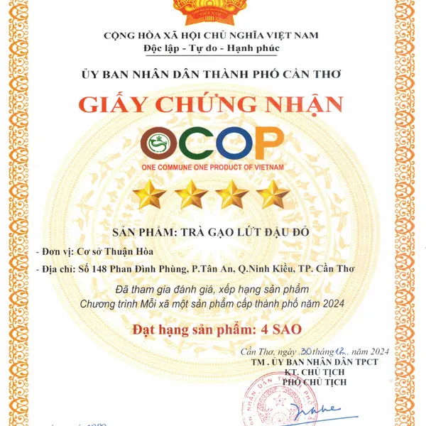 Trà gạo lứt đậu đỏ Thuận Hòa 300g