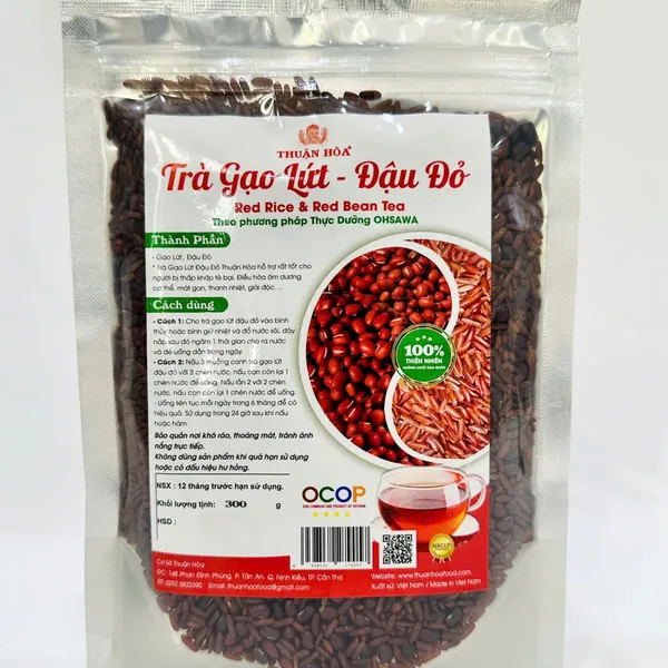 Trà gạo lứt đậu đỏ Thuận Hòa 300g
