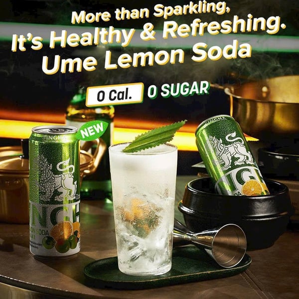 Soda SINGHA Chanh UME Mơ Nhật Bản