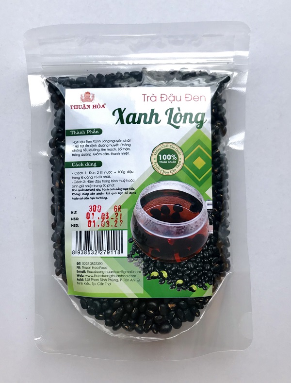 Trà đậu đen xanh lòng