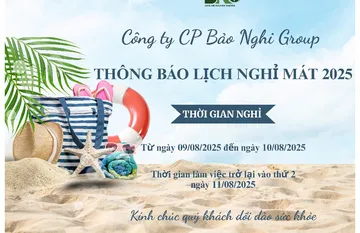 THÔNG BÁO LỊCH NGHỈ MÁT NĂM 2025