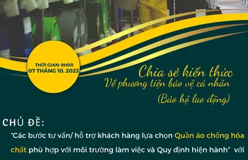 CHIA SẺ LỰA CHỌN QUẦN ÁO CHỐNG HOÁ CHẤT, CHỐNG LÂY NHIỄM QUA ZOOM - THÁNG 10/2023