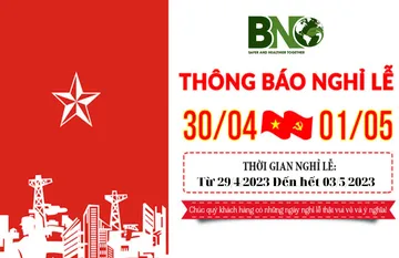 THÔNG BÁO NGHỈ LỄ 30/4 1/5/2023