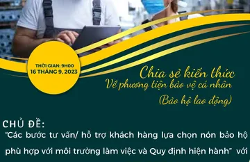 THÔNG BÁO LỊCH CHIA SẺ KIẾN THỨC VỀ PHƯƠNG TIỆN BẢO VỆ CÁ NHÂN