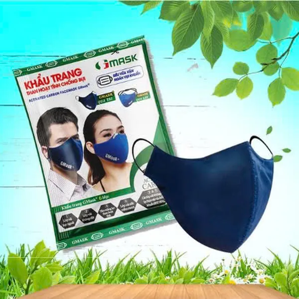 Khẩu trang than hoạt tính Gmask thun qua tai