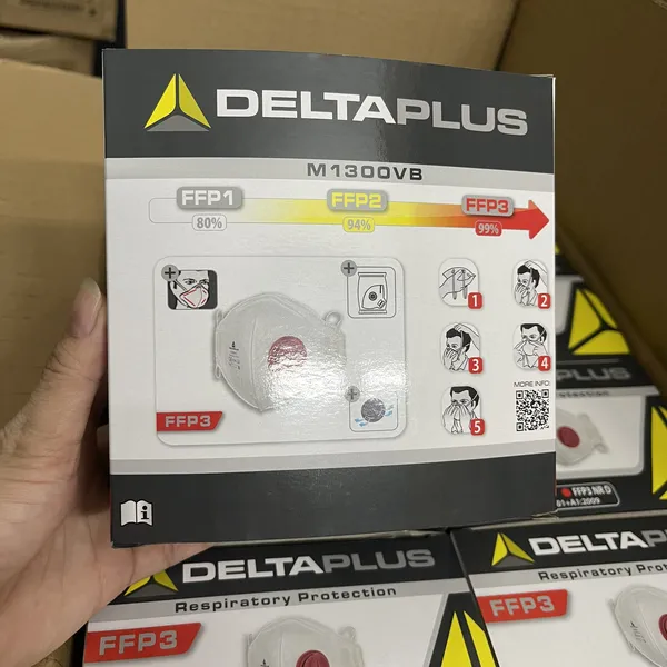 KHẨU TRANG N95 DELTA PLUS M1300VB (CÓ VAN THỞ)
