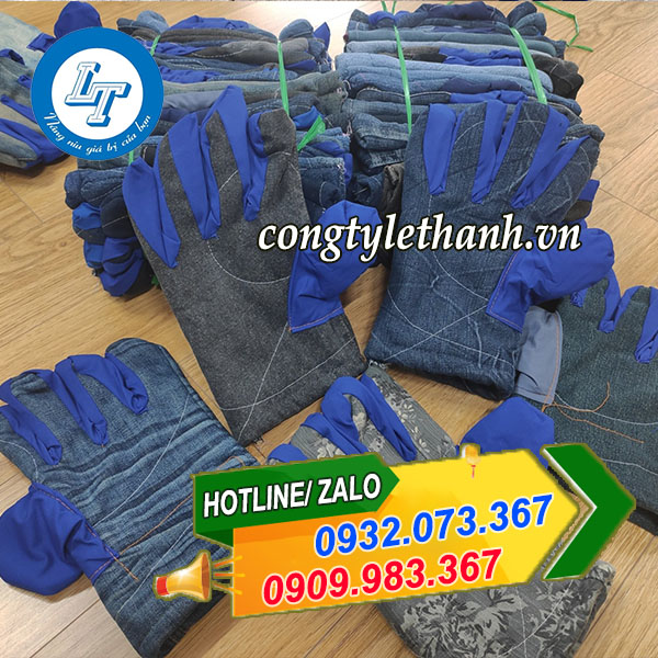 MUA BAO TAY VẢI MẬP, GĂNG TAY VẢI JEAN, KAKI SỐ LƯỢNG LỚN găng tay vải jean