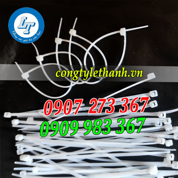 Dây rút nhựa màu trắng 1 tấc Dây rút nhựa màu trắng 1 tấc