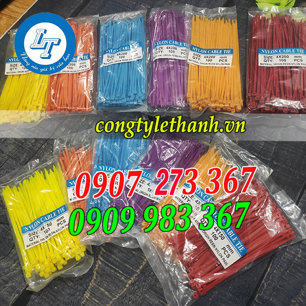 Dây rút nhựa đa dạng màu sắc Dây rút nhựa đa dạng màu sắc