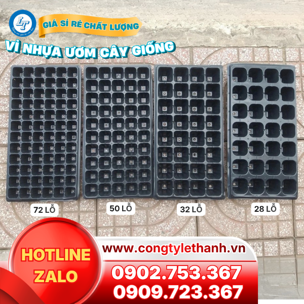 Vỉ nhựa ươm cây giống, hạt giống giá sỉ Vỉ nhựa ươm cây giống đa dạng kích thước