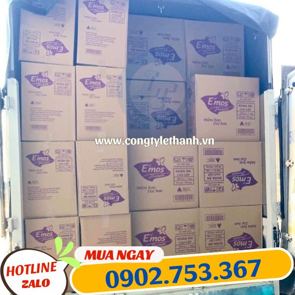 khăn giấy vuông emos giá sỉ kăn giấy vuông emos