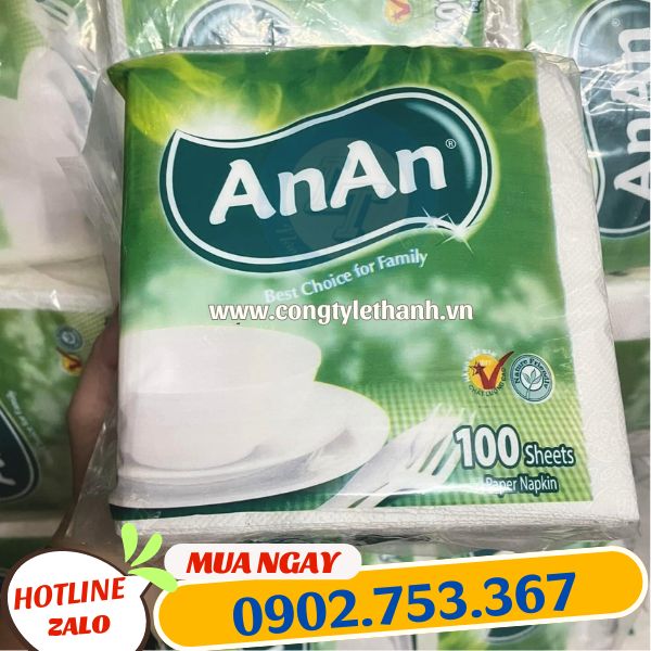 khăn giấy vuông an an giá sỉ khăn giấy vuông an an