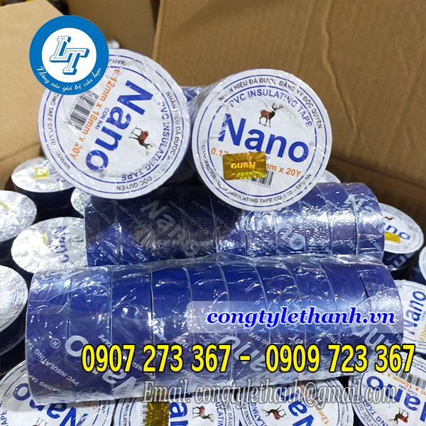 Nơi bán băng keo điện đạt chuẩn chất lượng Băng keo điện nano hiệu con nai màu xanh dương